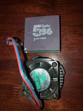 Rare Cyrix 5x86-100GP Interposer With Evergreen Technologies Cooling Fan picture