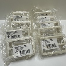 (10) Pack - Ortronics OR-40300575 Tracjack Bezel 6 Hole Fog White Faceplate New picture