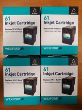 4 Boxes: Wexford Inkjet Cartridge Replaces HP 61 *Black* (5190) F picture