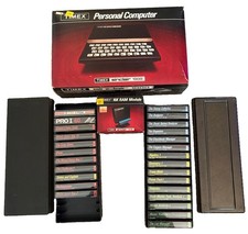 Timex Sinclair 1000 Home Computer w/ 1016 16K RAM Module & Software Cassettes picture