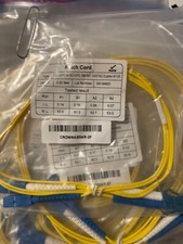 1-50m LC UPC to LC UPC Duplex Single Mode 9/125 Fiber Optic Optical Patch Cable picture
