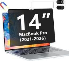 Magnetic Privacy Screen Protector for MacBook Pro 14 Inch 2021-2026, Anti Spy Sh picture
