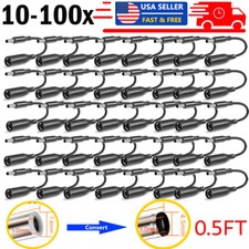 LOT DC/AC Power Charger Converter Adapter Cable 7.4mm To 4.5mm For HP/Dell picture