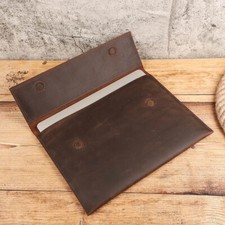 Retro Genuine Leather Laptop Sleeve Case For Apple Macbook Air Pro 16 14 M4/M3 picture