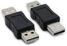 2 Pack USB Male to USB Male Gender Changer Adapter Coupler Converter picture