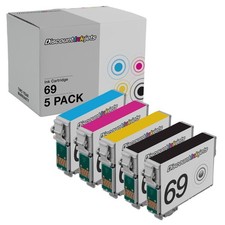 5PK Reman T069 BLACK COLOR Ink Cartridge for Epson T0691 Stylus CX9400Fax CX7400 picture