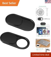 CloudValley Webcam Cover 2-Pack – Ultra Thin Metal Slide for Laptop Mac iPad picture