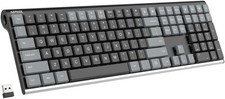Gray Mechanical 2.4G USB Wireless Computer Keyboard Tactile Brown Switch PC picture