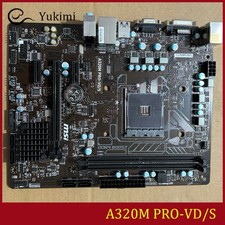 FOR MSI A320M PRO-VD/S AMD AM4 DDR4*2 32GB DVI-D m-ATX Ｍotherboard Test OK picture