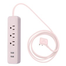 Globe Electric - 78257 Designer Series Power Strip, Rose 3 Outlet picture