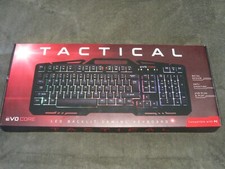 Tactical RGB LED Backlit Gaming USB Metal Keyboard by Evo Core for PC and Mac OS picture
