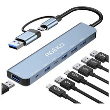 High-Performance 7-Port USB Hub: Ultimate USB-C & USB Connectivity Solution picture