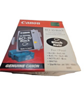 Canon BCI-10 Black Ink Cartridge 3 Pack Genuine Original Japan BJ-30 BJC-50 picture