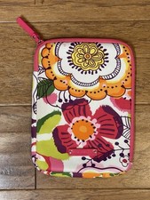 VERA BRADLEY Tablet E-Reader Sleeve Case Zip Around Clementine picture