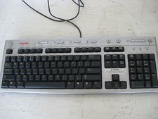 Standard Silver Compaq Internet Keyboard w/ PS/2 Connector, Model RT7H00 picture