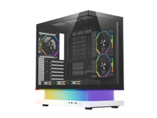 darkFlash FLOATRON F1 ATX Mid Tower Gaming PC Case, 270° Frameless Tempered picture