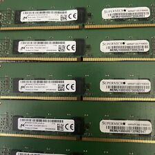 Lot Of 8 8GB Micron/Supermicr 1RX8 PC4-2400T-RD1-11 Server Memory RAM(8x8GB=64) picture