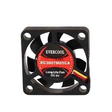 Evercool 30mm x 7mm 5V EC3007M05CA Computer Case Ball Bearing 3-Pin Fan picture