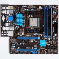 MSI A78M-E45 FM2+ MicroATX Motherboard DDR3 AMD Athlon 760K UEFI USB 3.0 HDMI picture