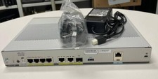 CISCO C1111-4P ISR 1100 4-Port GigE Router DUAL WAN Port 1x SFP w/ Power Adapter picture