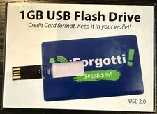 1gb usb flash drive - credit card format picture