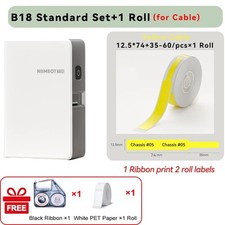 NIIMBOT N1/B18 Thermal Label Printer Wireless Bluetooth Cable Tag Maker picture