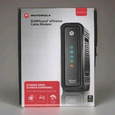 Motorola Surfboard eXtreme Cable Modem SB6121 DOCSIS 3.0 Black Open Box Unused picture