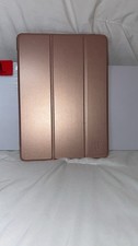 Aicaseer Rose Gold iPad Case Tri Fold Smart Cover Clear Back Tablet Case picture