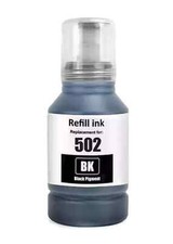 502 EcoTank Ink Black Ultra High Bottle 127 ml Compatible WITH EPSON (Sealed) picture