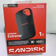 SANDISK - Extreme 1TB Portable SSD External USB , 2000MB/s SDSSDE70 - OPEN BOX picture