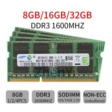 Samsung 32GB 16GB 8GB DDR3 1600MHz PC3-12800 204Pin SODIMM Laptop Memory RAM LOT picture
