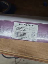 WIREPATH WP-CAT6-PP-24 RACK MOUNT 24-PORT RJ-45 CAT6 PATCH PANEL(BLK) #284 picture
