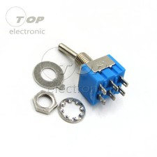 5pcs 6 Pin DPDT ON-ON 2 Position 6A 250VAC Mini Toggle Switches MTS-202 picture