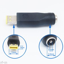5pcs 5.5x2.1mm to Mini Square DC Power Plug Charger converter Adapter For Lenovo picture