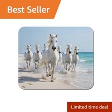 Haossuw Mouse Pad, Wild White Horses picture