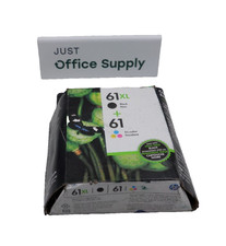 Genuine HP 61XL Black -61 Tri-Color Combo-pack CZ138FN Ink Cartridge F. Shipping picture