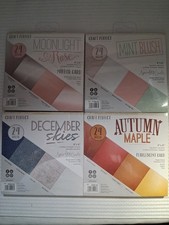 4 Pcs Lot Of Craft Perfect  Card Paper 24 Sheets Per Pack picture