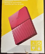 WD 4TB Red My Passport Portable External Hard Drive - USB 3.0 - WDBYFT0040BYL picture