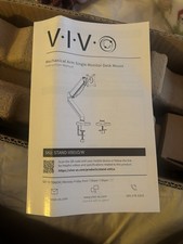 VIVO Single 17 to 32in Monitor Desk Mount Arm, White, STAND-V0010W picture