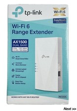 TP-Link AX1500 WiFi Extender Internet Booster WiFi 6, Model (RE500X) New Sealed picture