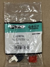 Panduit CJ5E88TBL BLACK Mini-Com TX-5e Module T568A/B Wiring Scheme RJ45 CAT-5e picture