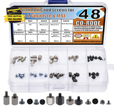 48Pcs M.2 SSD Standoffs and Screws for Asus, Gigabyte, MSI Motherboards ⭐️⭐️⭐️⭐️ picture