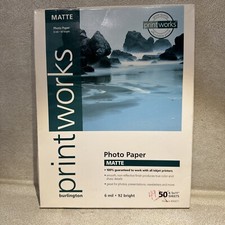 Burlington Printworks #00471 Photo Paper 8.5”x11” MATTE 49 Sheets (used 1 Sheet) picture