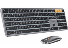 ProtoArc KM100-A Bluetooth Triple Channel Ultra-Slim Backlit Keyboard Mouse picture
