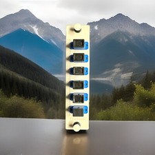 6 Strand SC SM Corning LGX LightGuide Closet Connector Coupler Panel Fiber Optic picture