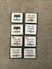 Lot of 8 CISCO CF COMPACT Flash Card 1x32Mb, 3x128Mb, 1x256Mb, 3x64Mb picture