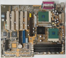 ASUS CUV4X-D Dual Socket 370 Retro AGP Motherboard + 2x Pentium III 1GHz + 1GB RAM picture