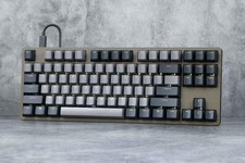 DROP ENTR Wired Mechanical Keyboard R3 87 keys Olive Gray Gateron Brown Pro 3.0 picture