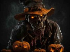 Halloween Skull Sleleton Art AI Design  Novelty Mouse Pad Stunning picture