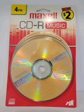 Maxell 4 Pack Of  CD-R Music 80min / 700MB 80 Minutes NEW - Vintage Music NOS picture